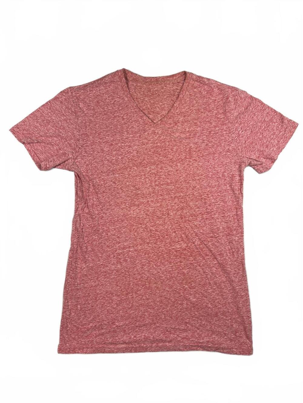 Men's Heather Red V-Neck T-Shirt